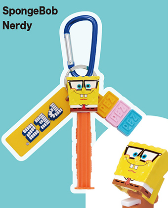 PEZキーチャームスポンジボブNerdyの画像